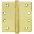 Emtek Brass Residential-Duty 1/4"-Radius Hinges in PVD