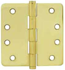 Emtek Brass Residential-Duty 1/4"-Radius Hinge in PVD