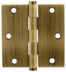 Emtek Brass Residential-Duty Square Hinge in French Antique