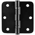 Emtek Steel Ball-Bearing 5/8"-Radius Hinges in Flat Black