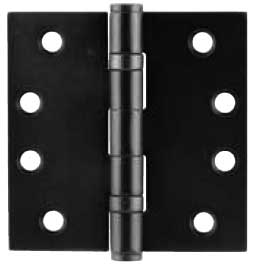 Emtek Plated Steel Ball-Bearing Heavy-Duty Square Hinge in Flat Black