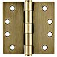 Emtek Steel Heavy-Duty Square Hinges in French Antique