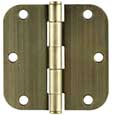 Emtek Steel Residential-Duty 5/8"-Radius Hinges in French Antique