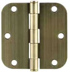 Emtek Plated Steel Residential-Duty 5/8"-Radius Hinge in French Antique