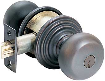 Emtek Providence Style Brass Knob Lock