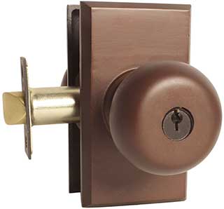 Emtek Winchester Style Sandcast Bronze Knob Lock