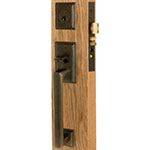 Emtek Mills Brass Mortise Door Lock Set in Oil Rubbed Bronze