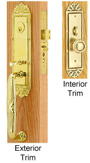 Emtek Regency Brass Mortise Lock