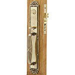 Emtek Versailles Brass Mortise Door Lock Set in French Antique