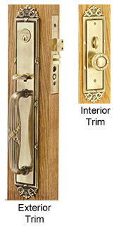 Emtek Versailles Brass Mortise Lock