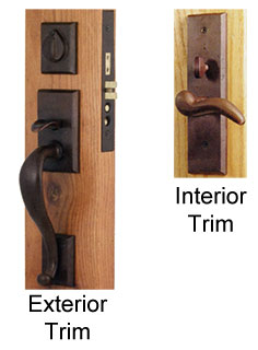 Emtek Rectangular Sectional Sandcast Bronze Mortise Lock