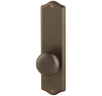 Emtek 9" Colonial Style Brass Door Handle-Plate