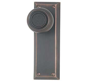 Emtek 7-1/8" Quincy Style Brass Door Handle-Plate