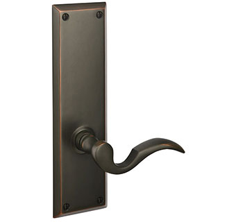 Emtek 9" Quincy Style Brass Door Handle-Plate