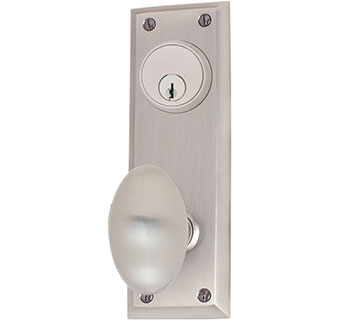 Emtek 7-1/8" Quincy Style Brass Door Handle-Plate