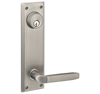 Emtek 9" Quincy Style Brass Door Handle-Plate