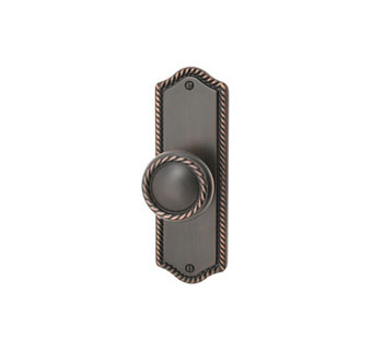 Emtek 7-1/2" Rope Style Brass Door Handle-Plate