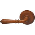 Emtek Normandy Wrought Steel Door Handle in Rust with Style #2 rosette