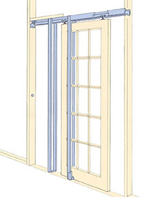 Johnson Pocket Door Installed Frame